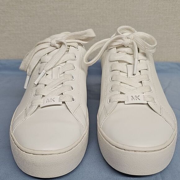 MICHAEL KORS POPPY LEATHER SNEAKERS BFPM-06-218 - Picture 2 of 12